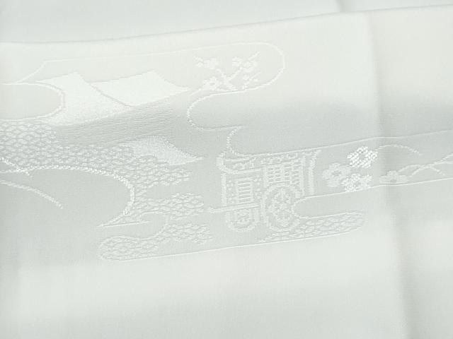 平和屋着物■長襦袢 袷 エ霞御所車花文 正絹 逸品 CABG4905fb