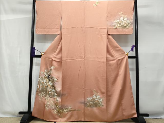 平和屋着物■訪問着 十二単 暈し染め 金彩 正絹 逸品 CABG4937fb