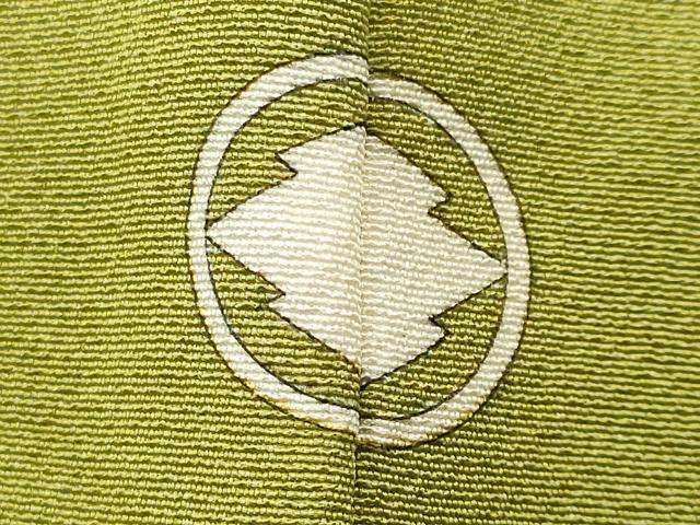 平和屋着物■上質な色無地 青丹色 正絹 逸品 CABG4961fb