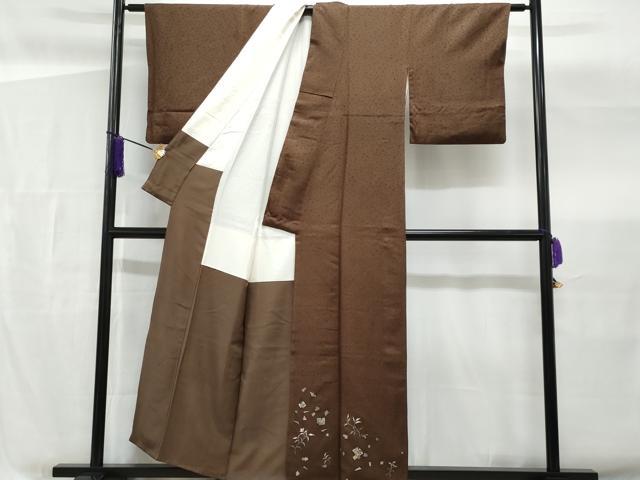平和屋着物■豪華色留袖 破れ色紙笹竹文 金糸 正絹 逸品 CABG4971fb