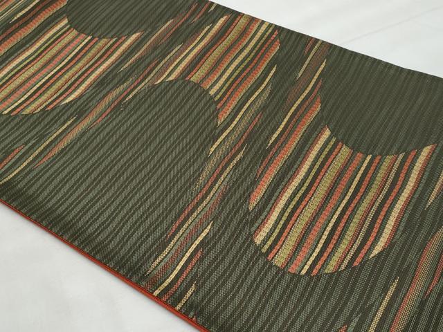 平和屋着物◎六通柄袋帯 流水文 正絹 逸品 CABG5034fb