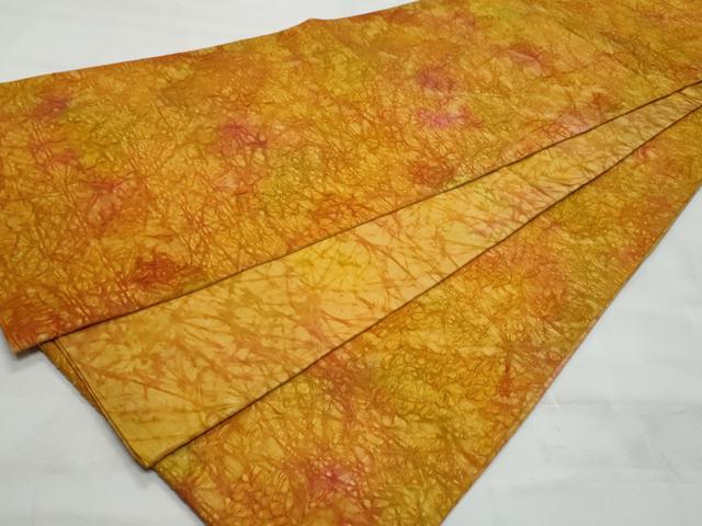 平和屋着物◎全通柄 ふくれ織 草花文 袋帯 正絹 逸品 CABG5099fb