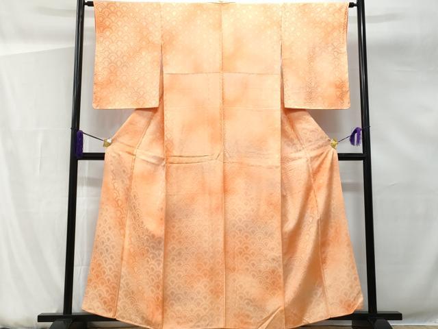 平和屋着物■上質な小紋 青海波 暈し染め 正絹 逸品 未使用 CABG5199fb