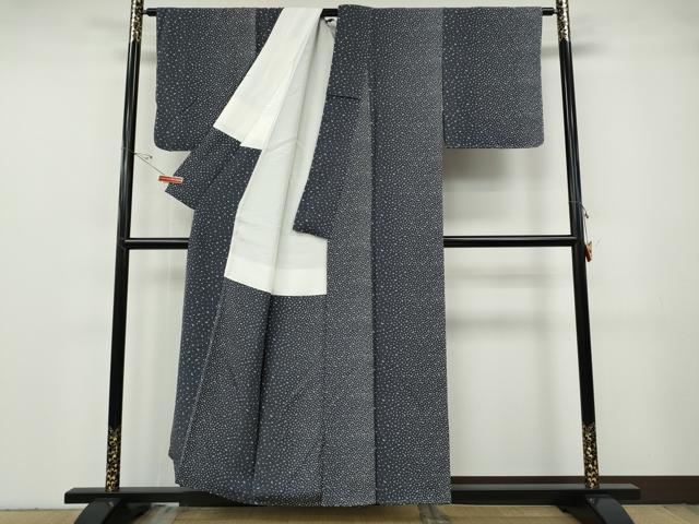 平和屋着物●上質な小紋 舞桜文 正絹 逸品 未使用 CABG5202ut