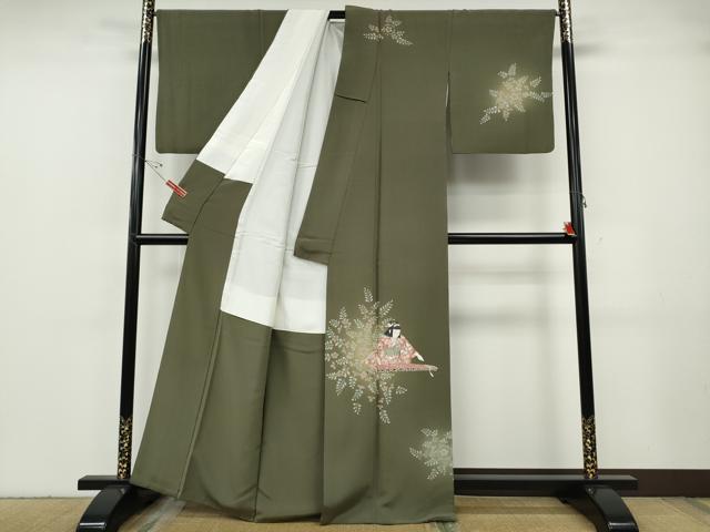 平和屋着物●訪問着 友禅 作家物 琴 童子遊び 蛍暈し 正絹 逸品 CABG5203ut
