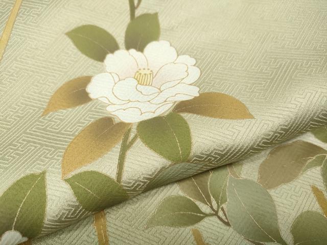 平和屋着物●訪問着 枝花文 暈し染め 金彩 鈴乃屋扱い 正絹 逸品 CABG5204ut