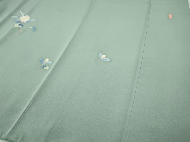 平和屋着物●訪問着 友禅 作家物 枝花文 正絹 逸品 未使用 CABG5205ut