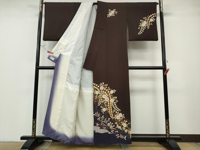 平和屋着物●越後十日町の一流染匠 桐屋・翠山工房 訪問着 辻が花 絞り 跳兎 暈し染め 金彩 やまと誂製 正絹 逸品 CABG5210ut
