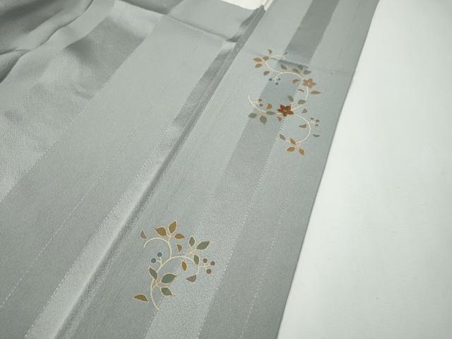 平和屋着物●訪問着 作家物 刺繍 蔦の葉花文 金彩 正絹 逸品 CABG5211ut