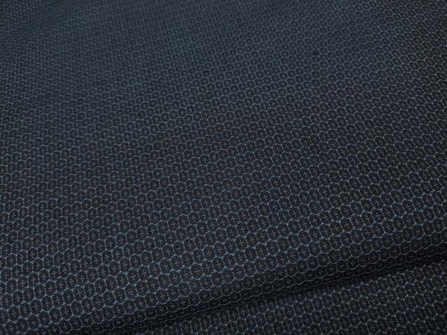 平和屋着物●男性 紬 120亀甲 総詰め 正絹 逸品 CABG5237ut