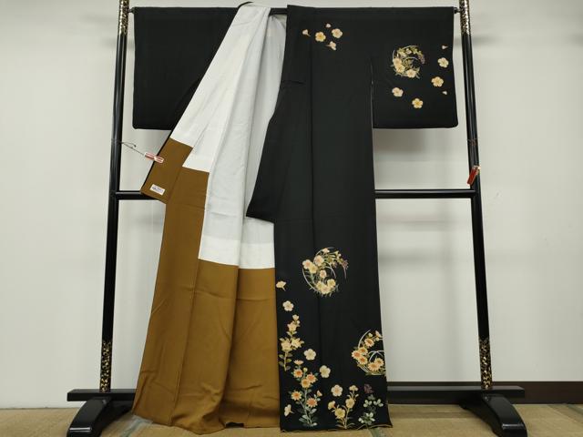 平和屋着物●訪問着 草花文 やまと誂製 正絹 逸品 CABG5244ut