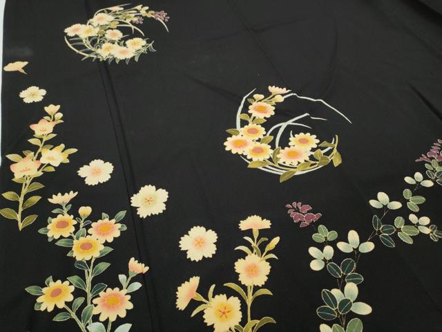 平和屋着物●訪問着 草花文 やまと誂製 正絹 逸品 CABG5244ut