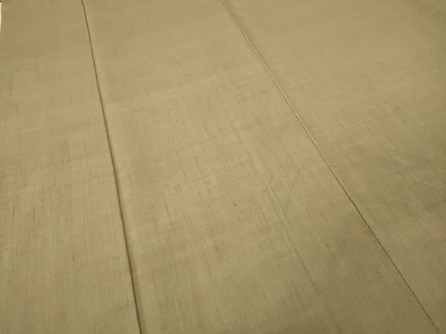 平和屋着物●本場結城紬 重要無形文化財 結城紬 榛色 正絹 逸品 CABG5259ut
