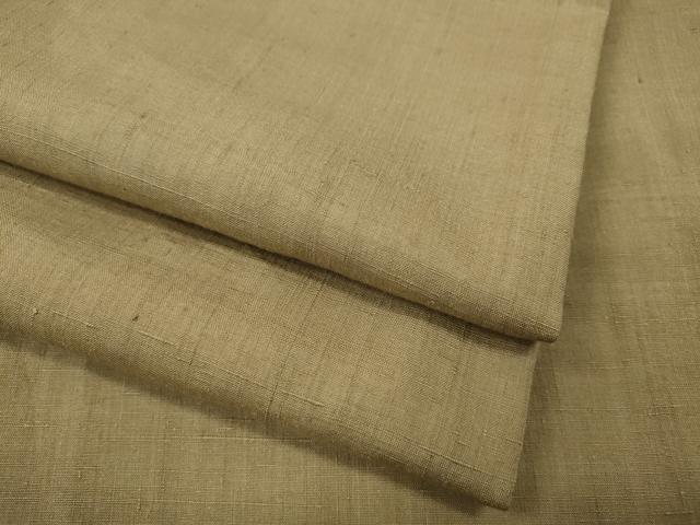 平和屋着物●本場結城紬 重要無形文化財 結城紬 榛色 正絹 逸品 CABG5259ut
