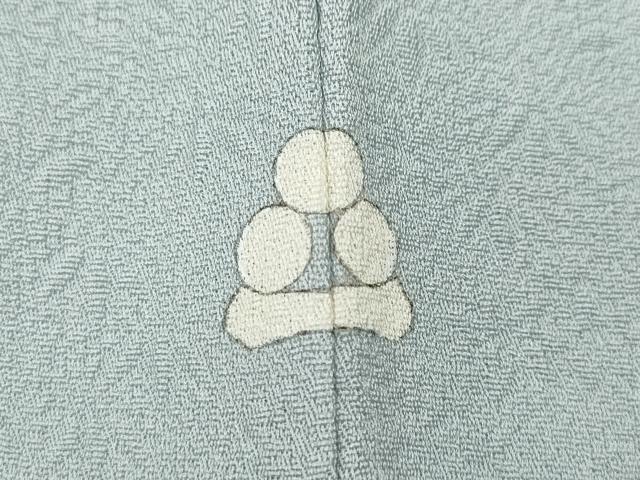 平和屋着物●上質な色無地 草花地紋 月白色 正絹 逸品 CABG5260ut