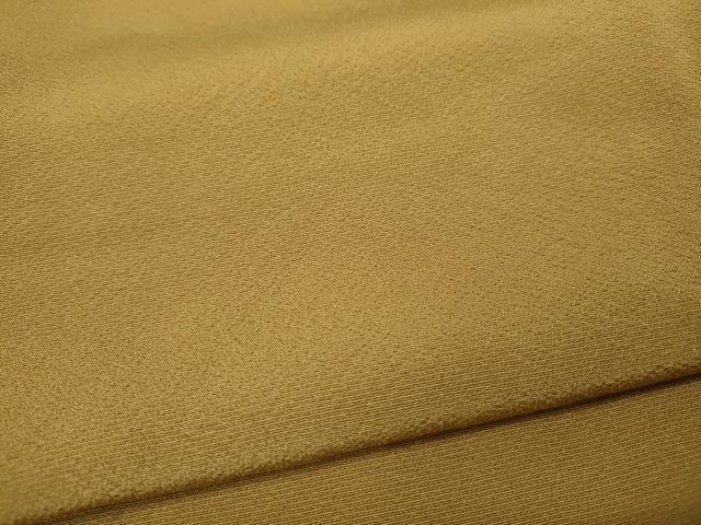 平和屋着物●上質な色無地 飴色 正絹 逸品 CABG5266ut