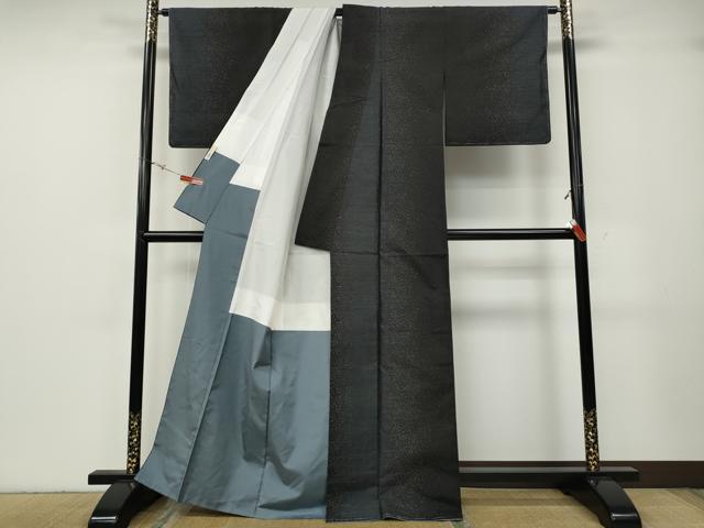 平和屋着物●本場大島紬 霞間道 正絹 逸品 未使用 CABG5280ut