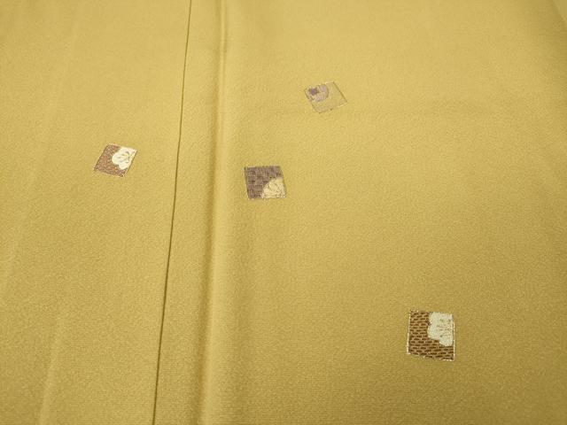 平和屋着物●訪問着 刺繍 色紙立波花文 金彩 正絹 逸品 未使用 CABG5317ut