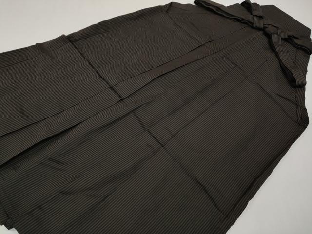 平和屋着物●男性 馬乗り袴 縞 正絹 逸品 CABG5326ut