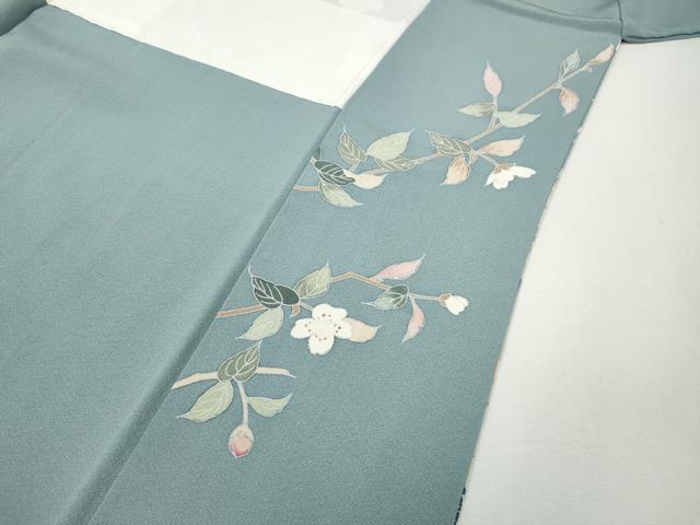 平和屋着物●訪問着 友禅 作家物 流水枝花文 正絹 逸品 CABG5334ut