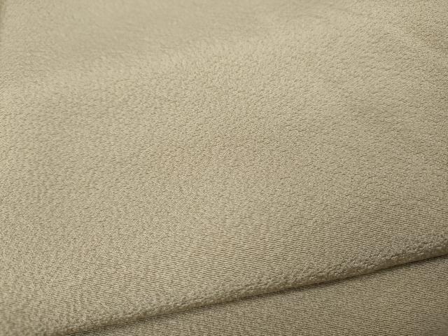 平和屋着物●上質な色無地 白茶色 正絹 逸品 CABG5364ut