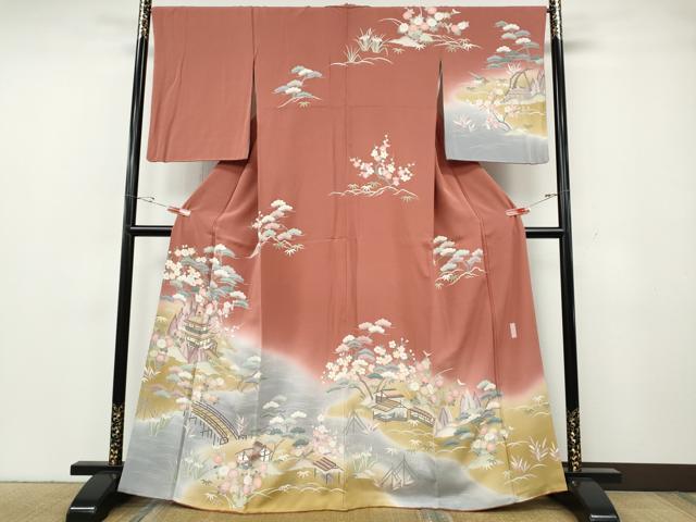 平和屋着物●訪問着 風花抄 暈し染め 正絹 逸品 CABG5366ut