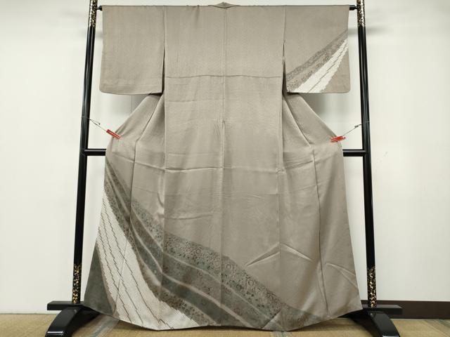 平和屋着物●訪問着 絞り 草花文 金彩 正絹 逸品 CABG5368ut