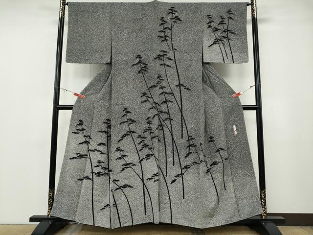 平和屋着物●二代目 川村久太郎 訪問着 松 たたき染め 正絹 逸品 CABG5369ut