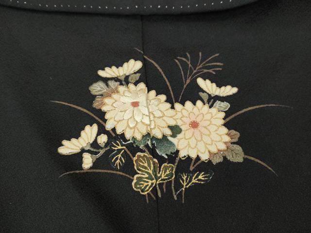 平和屋着物●ファッションデザイナー 花井幸子 訪問着 刺繍 流水草花文 暈し染め 金彩 正絹 逸品 CABG5381ut