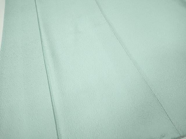 平和屋着物●上質な色無地 霞地紋 白藍色 正絹 逸品 CABG5383ut