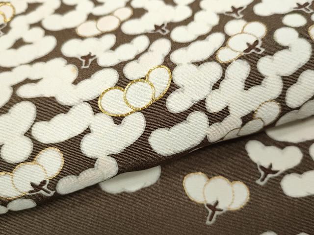 平和屋着物●訪問着 駒刺繍 舞花文 正絹 逸品 CABG5399ut