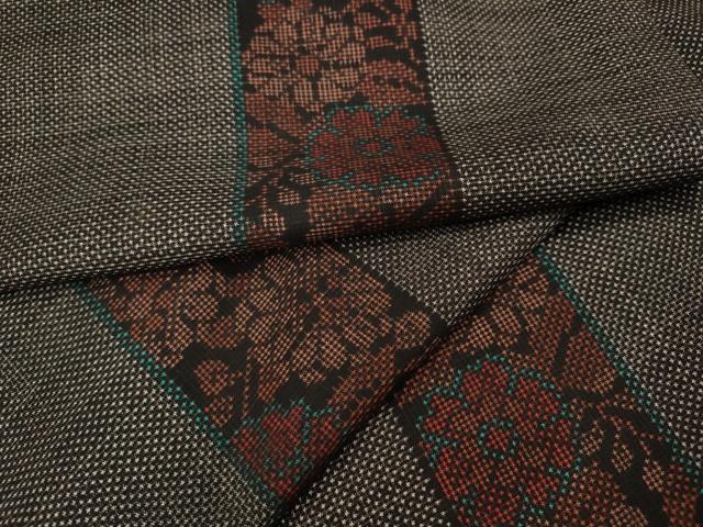 平和屋着物●本場大島紬 7マルキ 花間道 正絹 逸品 CABG5404ut