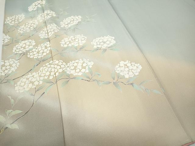 平和屋着物●訪問着 枝花文 暈し染め 金彩 正絹 逸品 CABG5413ut