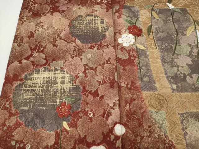 平和屋着物●訪問着 刺繍 雪輪舞花文 金彩 正絹 逸品 CABG5424ut
