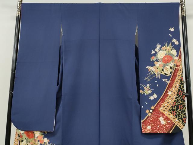 平和屋着物●豪華振袖 花車文 金彩 上代49万 正絹 逸品 CABG5430ut