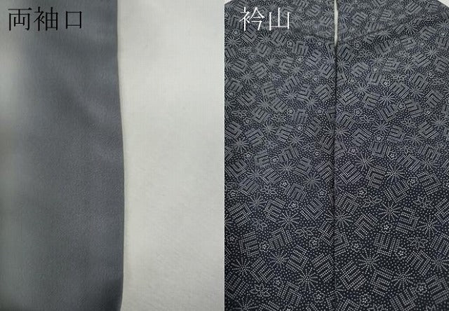 平和屋着物●江戸小紋 源氏香花文 正絹 逸品 CABG5439ut