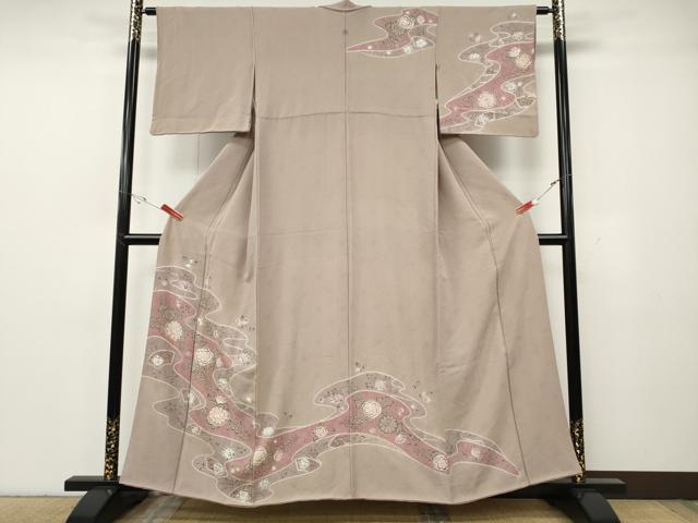 平和屋着物●訪問着 辻が花 絞り 正絹 逸品 CABG5444ut