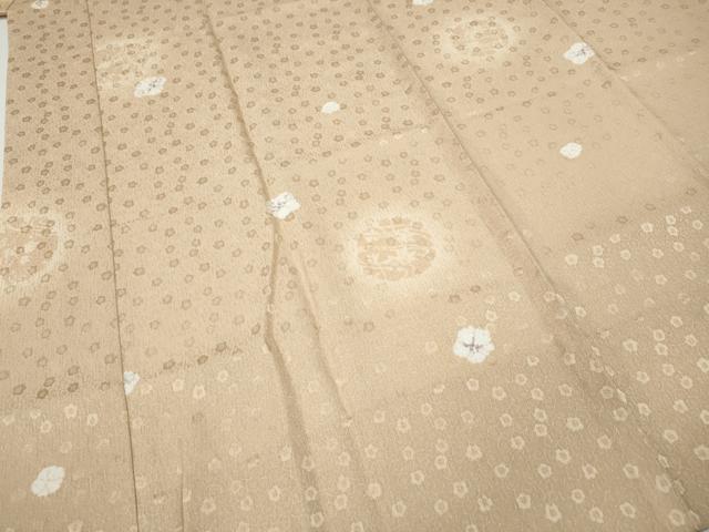 平和屋着物●長襦袢 無双仕立て 舞花文 半衿刺繍 正絹 逸品 CABG5467ut
