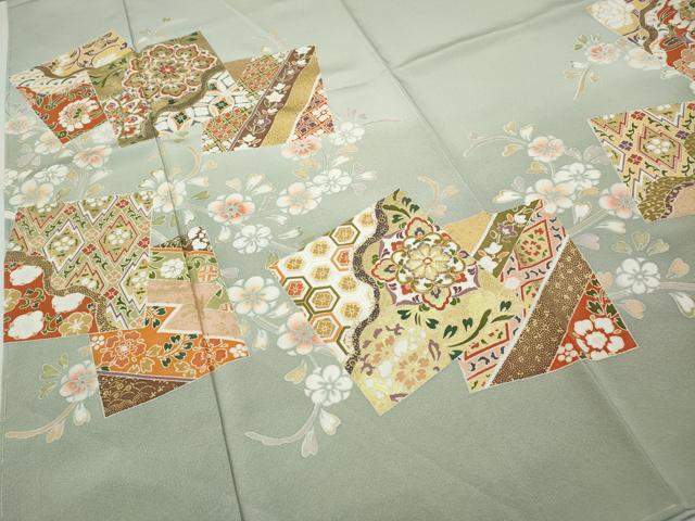 平和屋着物●豪華色留袖 駒刺繍 色紙重ね正倉院花文 暈し染め 金彩 やまと誂製 正絹 逸品 未使用 CABG5475ut