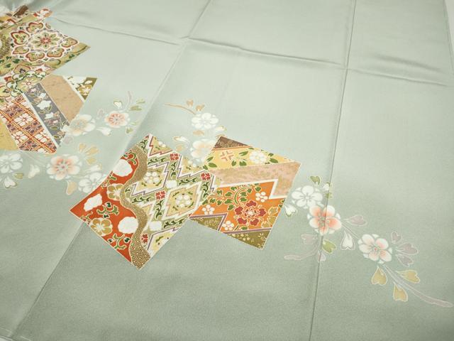 平和屋着物●豪華色留袖 駒刺繍 色紙重ね正倉院花文 暈し染め 金彩 やまと誂製 正絹 逸品 未使用 CABG5475ut