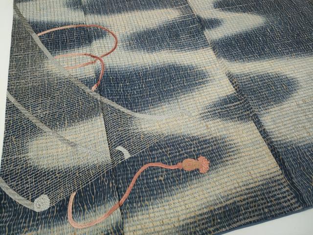 平和屋着物●訪問着 総刺繍 几帳文 正絹 逸品 CABG5482ut