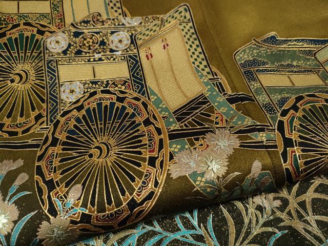 平和屋着物●TOKI志すい キモノモードオリジナルブランド 訪問着 御所車花文 暈し染め 金銀彩 正絹 逸品 CABG5500ut