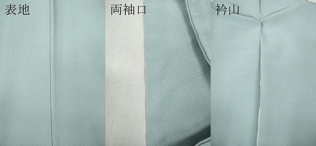 平和屋着物●上質な色無地 藍白色 正絹 逸品 CABG5509ut