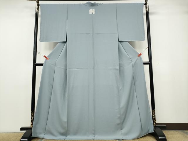 平和屋着物●上質な色無地 吉祥地紋 水色 やまと誂製 正絹 逸品 CABG5510ut