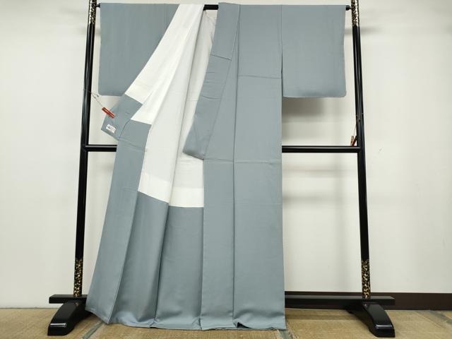 平和屋着物●上質な色無地 吉祥地紋 水色 やまと誂製 正絹 逸品 CABG5510ut