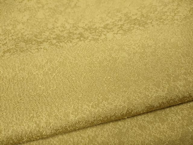 平和屋着物●上質な色無地 作家物 霞地紋 芥子色 正絹 逸品 CABG5512ut