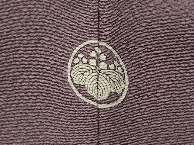 平和屋着物●ファッションデザイナー 花井幸子 色無地 霞地紋 浅紫色 正絹 逸品 CABG5515ut
