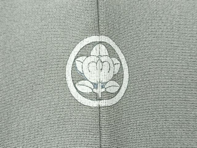 平和屋着物●本加賀友禅作家 柿本市郎 色無地 花丸地紋 潤色 正絹 逸品 CABG5523ut