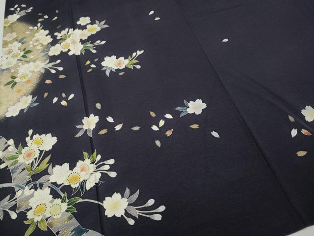 平和屋着物●訪問着 作家物 枝桜文 金彩 正絹 逸品 CABG5529ut