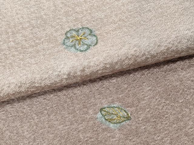 平和屋着物●訪問着 作家物 刺繍 霞舞花文 暈し染め 金糸 正絹 逸品 CABG5537ut
